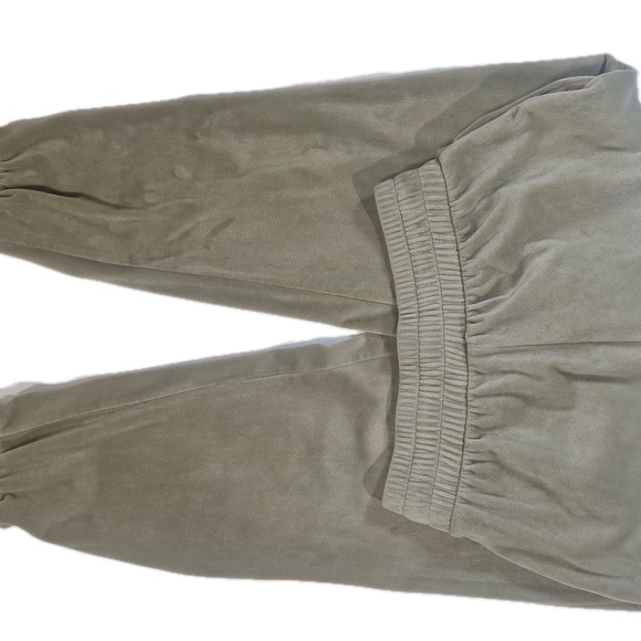 Express Velour Pants Womens Small Tan Soft Lounge Sweatpants Comfy Joggers - Picture 8 of 8